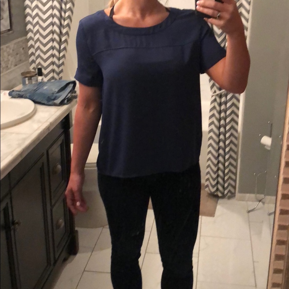 Navy blue blouse